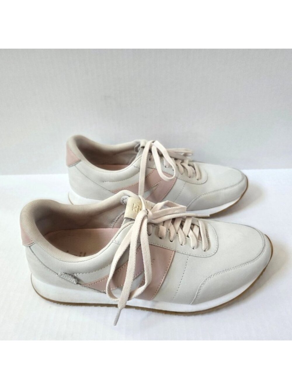 Kizik Shoes Womens 11 Milan Hands Free Comfort Sneakers Bone / Pink - Picture 7 of 12